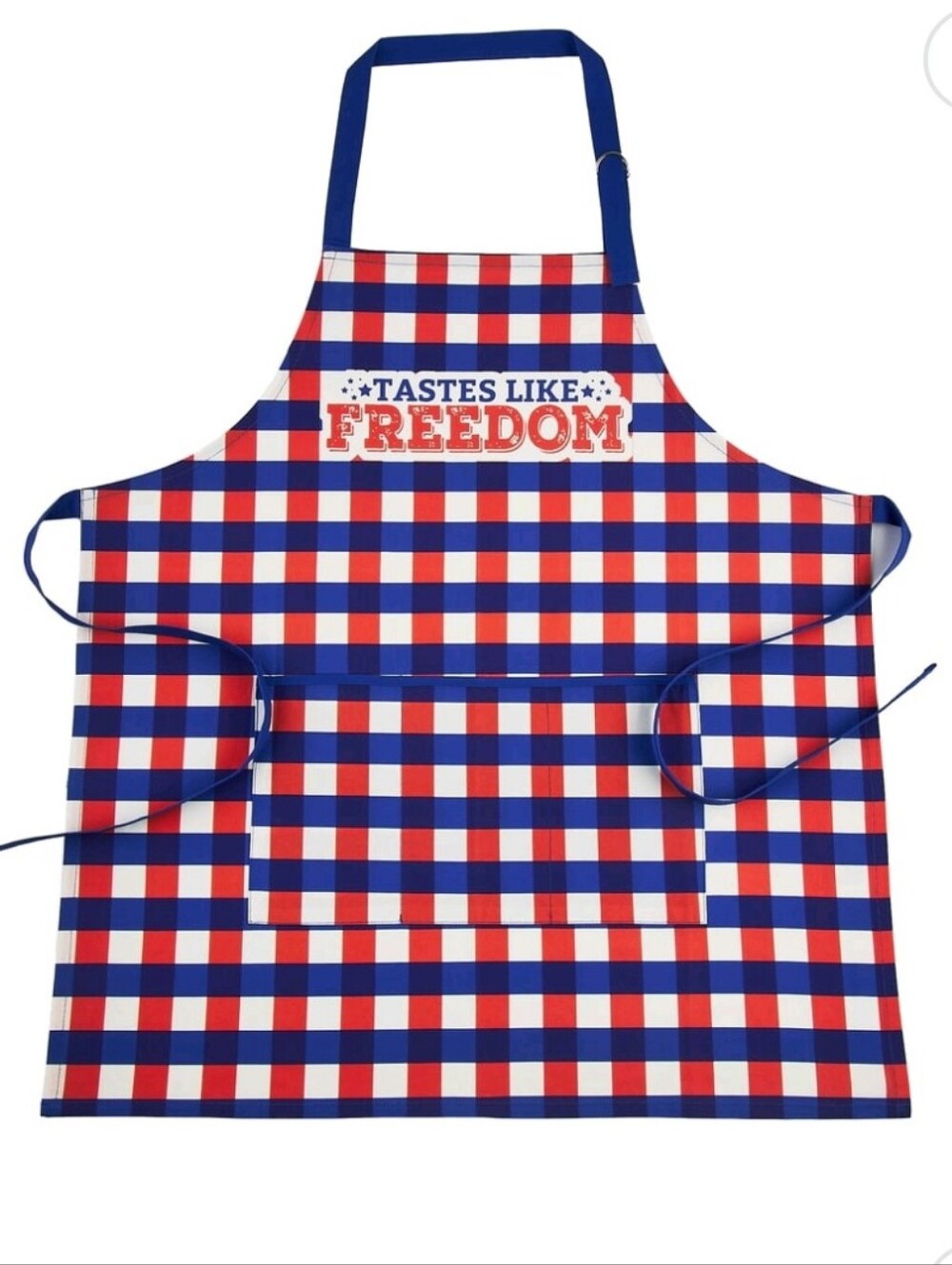 Way to Celebrate Patriotic Grilling Apron for Adults in Red, White, and Blue